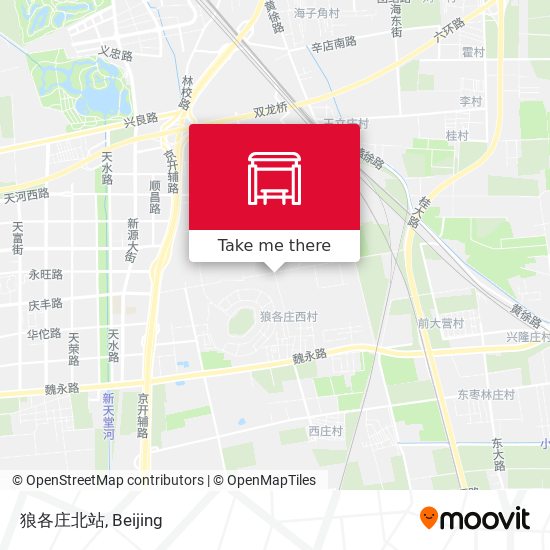 狼各庄北站 map