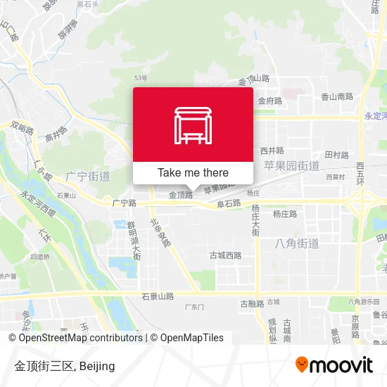 金顶街三区 map
