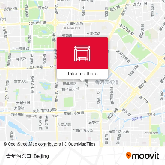 青年沟东口 map