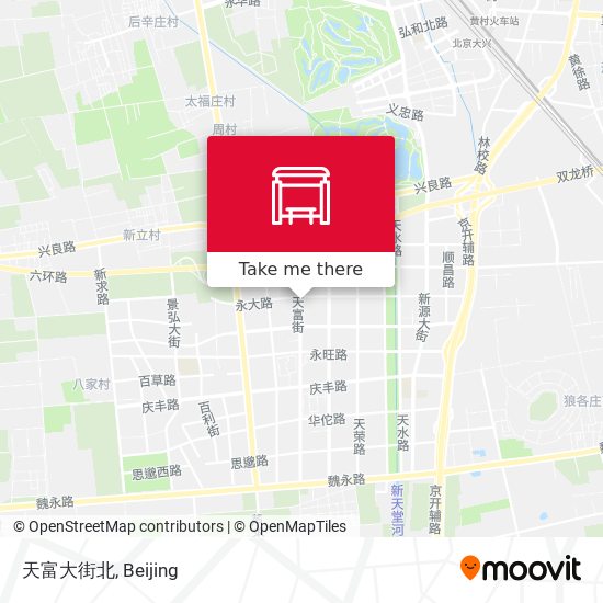 天富大街北 map