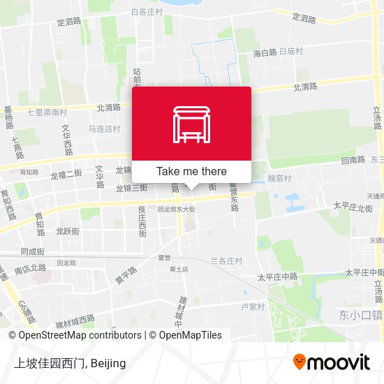 上坡佳园西门 map