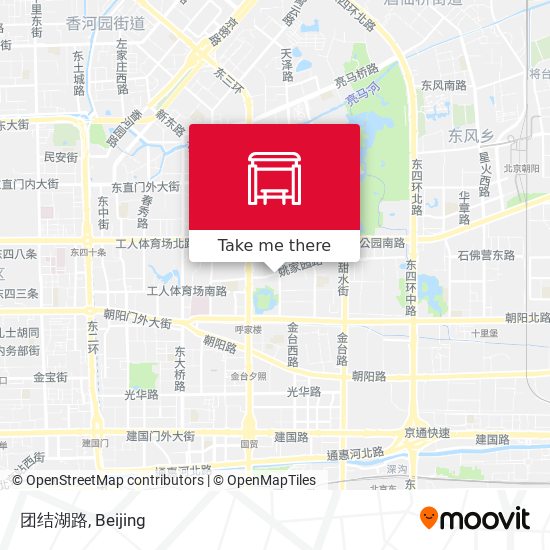 团结湖路 map