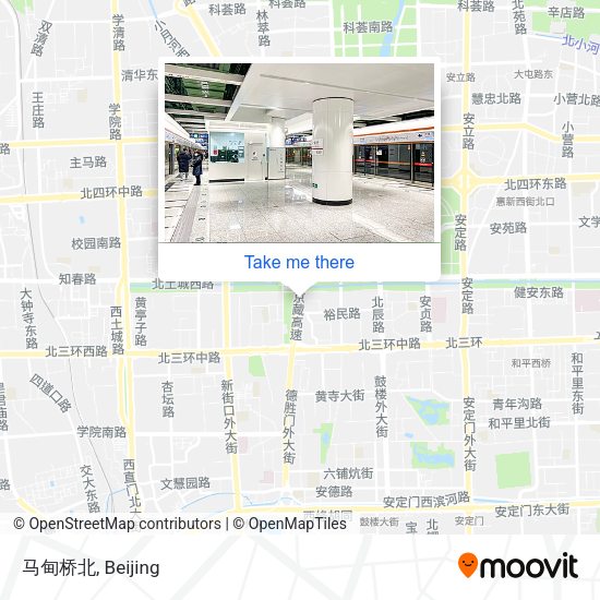马甸桥北 map