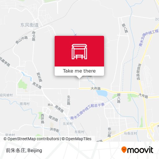 前朱各庄 map