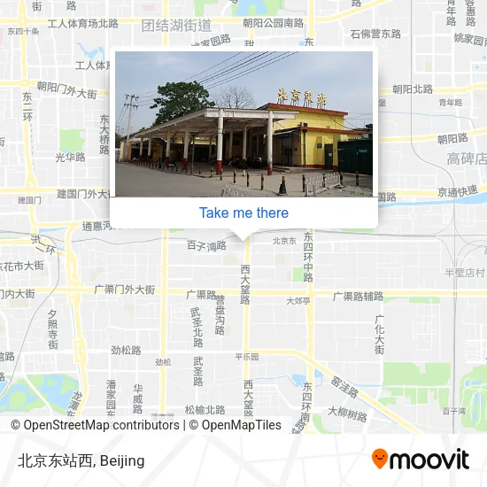 北京东站西 map
