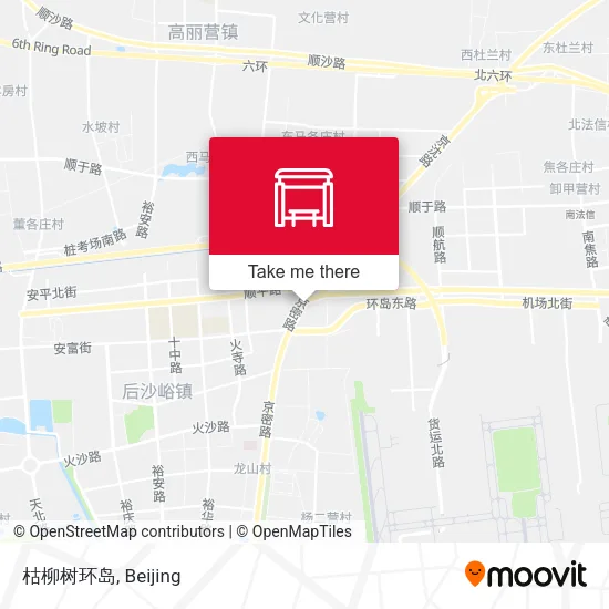 枯柳树环岛 map