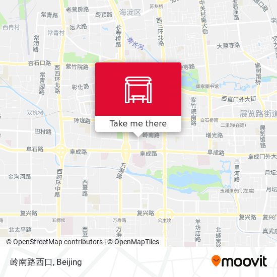岭南路西口 map
