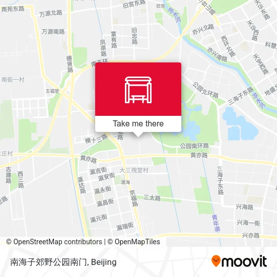 南海子郊野公园南门 map