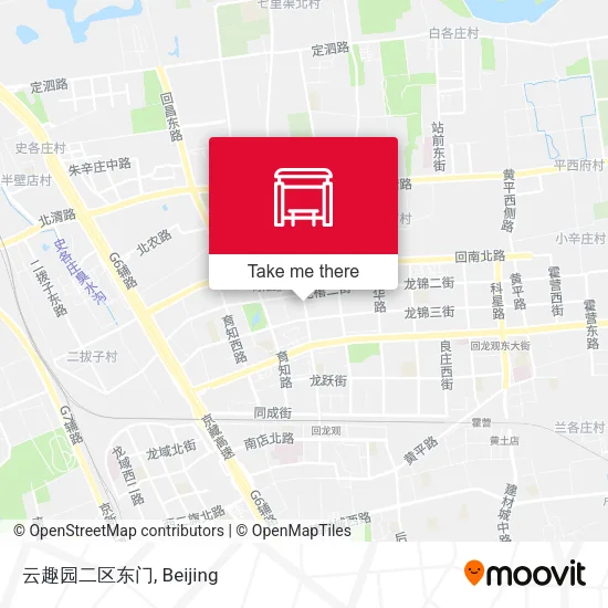 云趣园二区东门 map