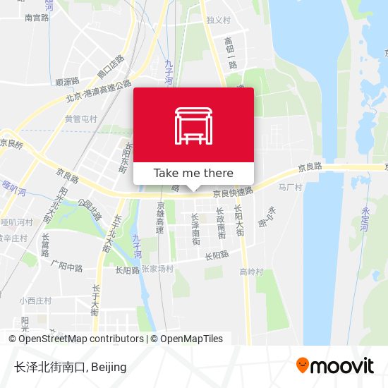 长泽北街南口 map