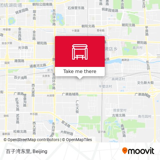 百子湾东里 map