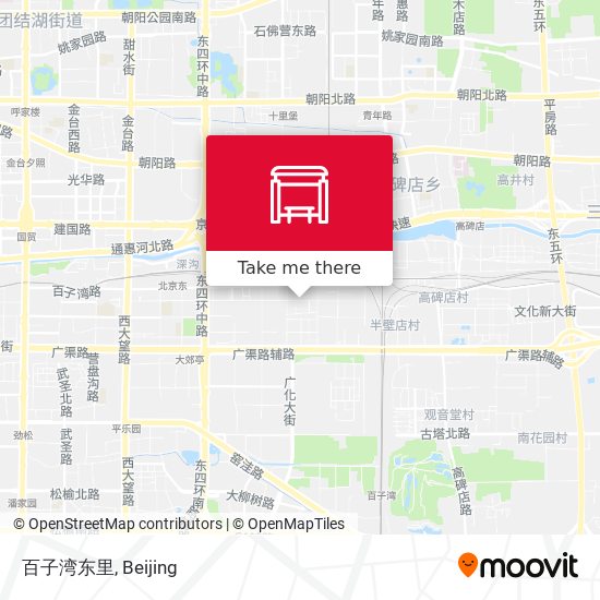 百子湾东里 map