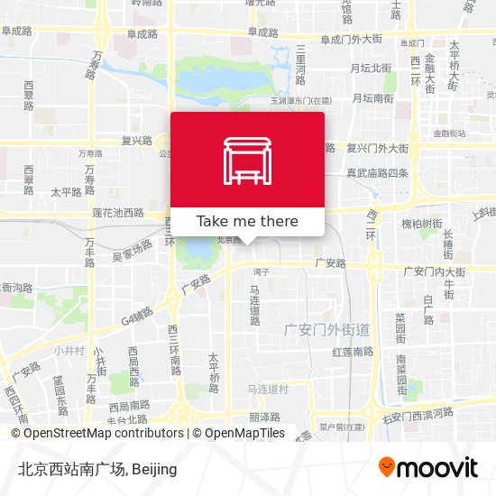 北京西站南广场 map