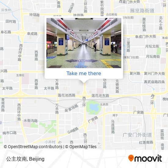 公主坟南 map