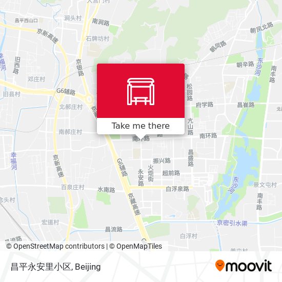 昌平永安里小区 map