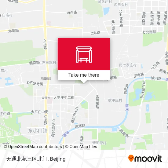 天通北苑三区北门 map