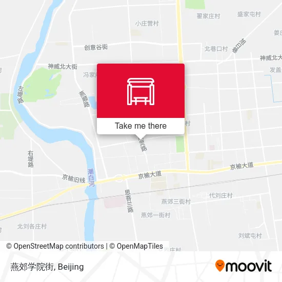 燕郊学院街 map