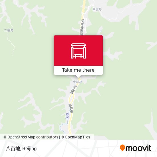 八亩地 map