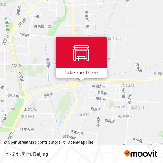 怀柔北房西 map