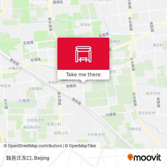 魏善庄东口 map