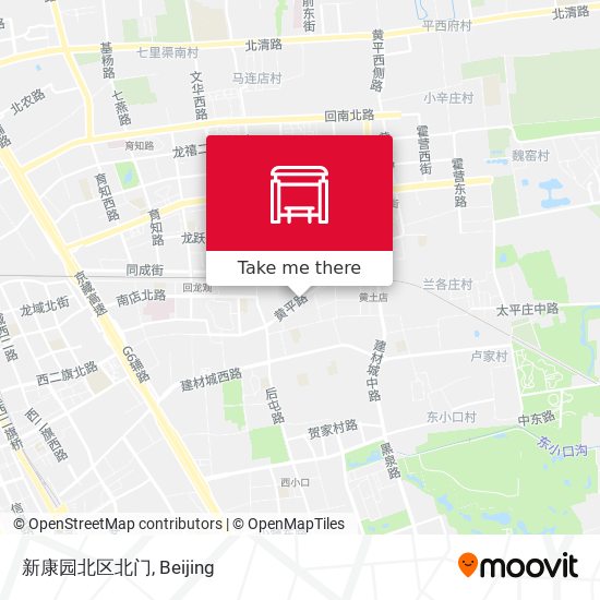 新康园北区北门 map