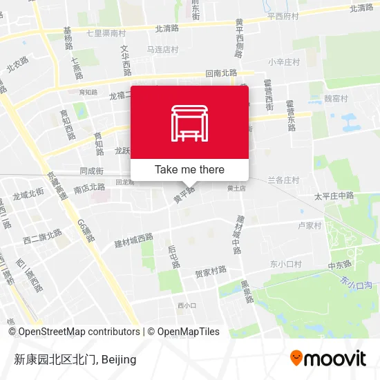 新康园北区北门 map