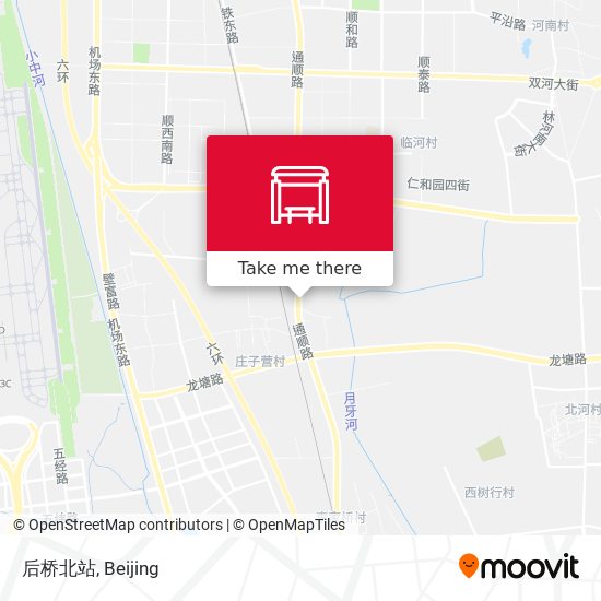 后桥北站 map