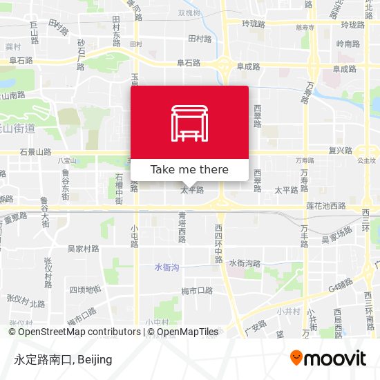 永定路南口 map