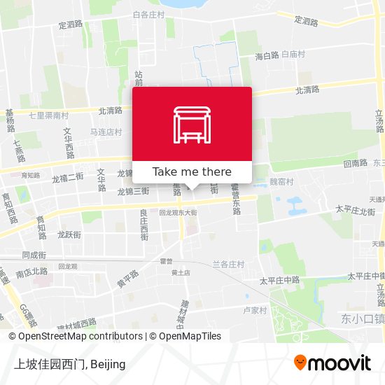 上坡佳园西门 map