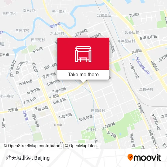 航天城北站 map