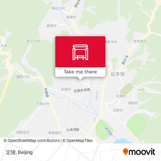 定陵 map