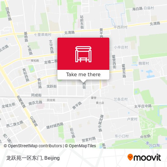 龙跃苑一区东门 map