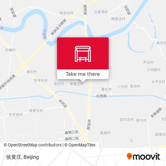 侯黄庄 map