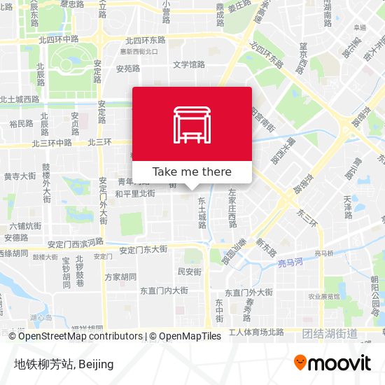地铁柳芳站 map