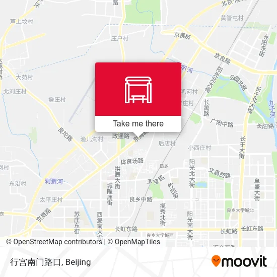 行宫南门路口 map