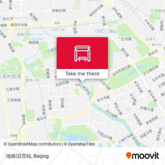 地铁旧宫站 map