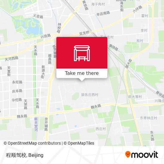 程顺驾校 map