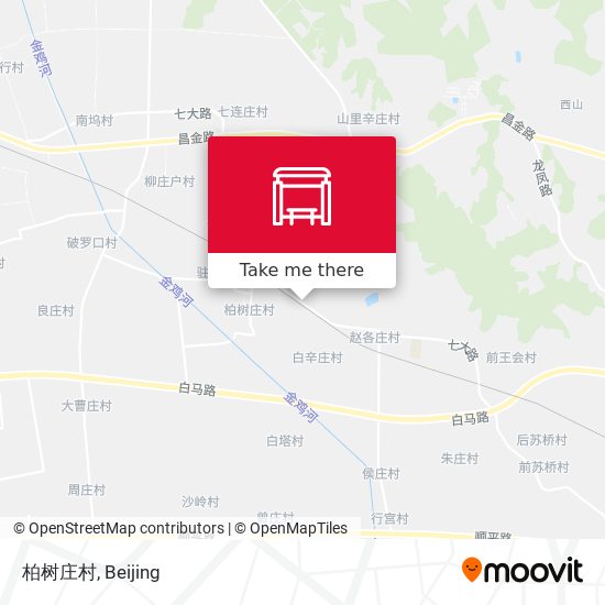 柏树庄村 map