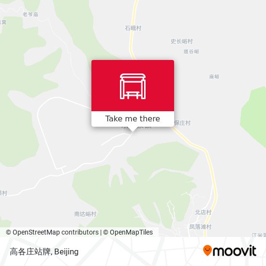 高各庄站牌 map