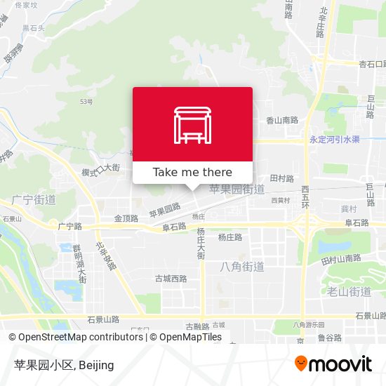 苹果园小区 map