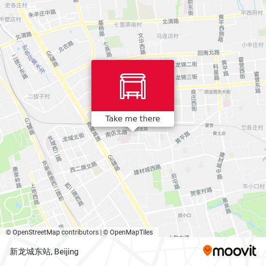 新龙城东站 map