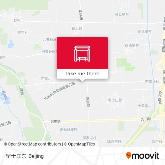留士庄东 map