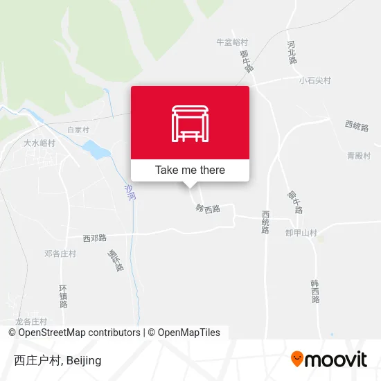 西庄户村 map