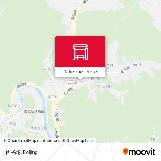西杨坨 map