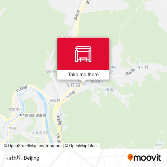 西杨坨 map