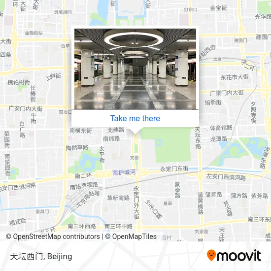 天坛西门 map