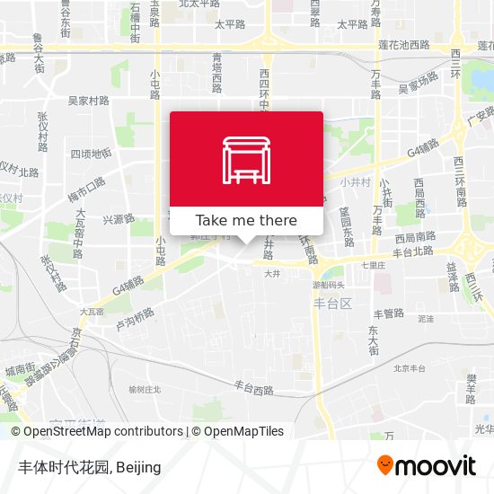 丰体时代花园 map