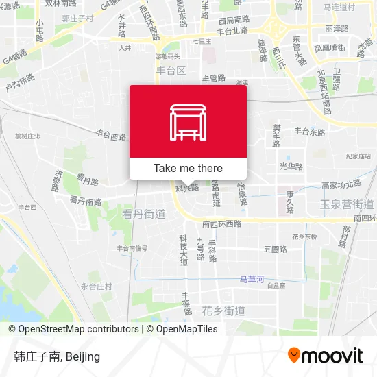 韩庄子南 map