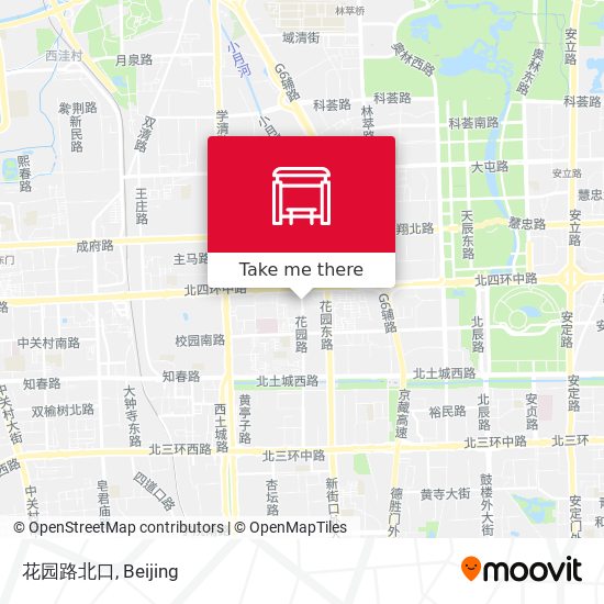 花园路北口 map