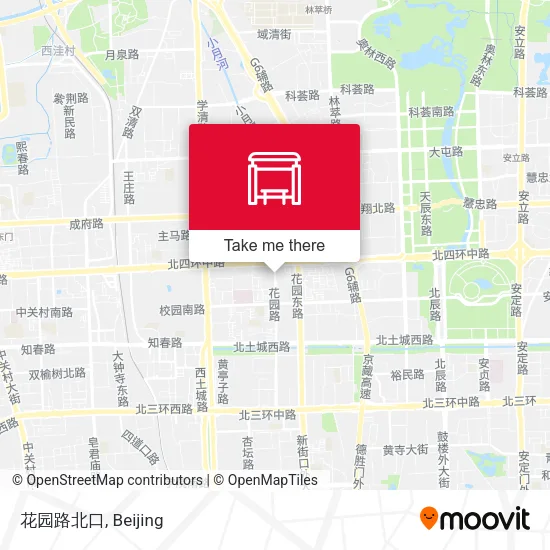 花园路北口 map